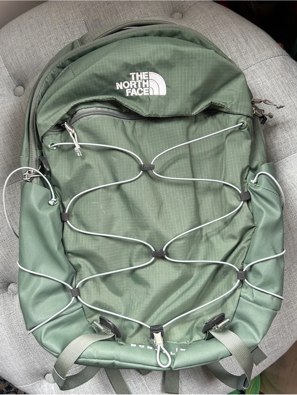 The North Face Borealis FlexVent Backpack Sage Green Hiking Laptop Bag